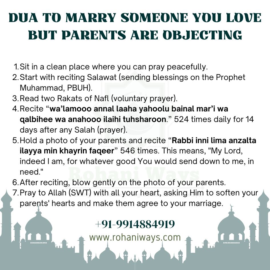 Dua To Marry Someone You Love But Parents Are Objecting